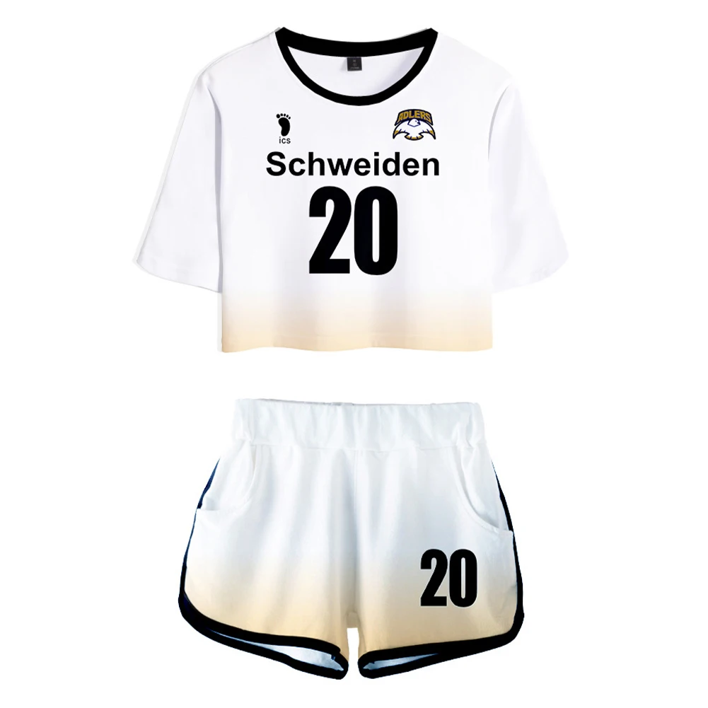NEW anime cosplay Haikyuu Schweiden Tobio Kageyama No.20 Cosplay Crop Top Shorts Two Piece Sets women summer clothes
NEW anime cosplay Haikyuu Schweiden Tobio Kageyama No.20 Cosplay Crop Top Shorts Two Piece Sets women summer clothes