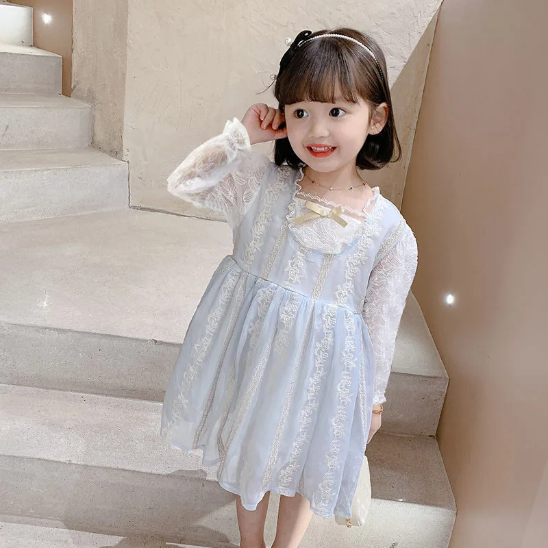 Autumn Winter 2021 New Girls Dress Long Sleeve Lace Mesh Patchwork Ruffles Cute Girls Baby Princess Dress 18M-6T
Autumn Winter 2021 New Girls Dress Long Sleeve Lace Mesh Patchwork Ruffles Cute Girls Baby Princess Dress 18M-6T