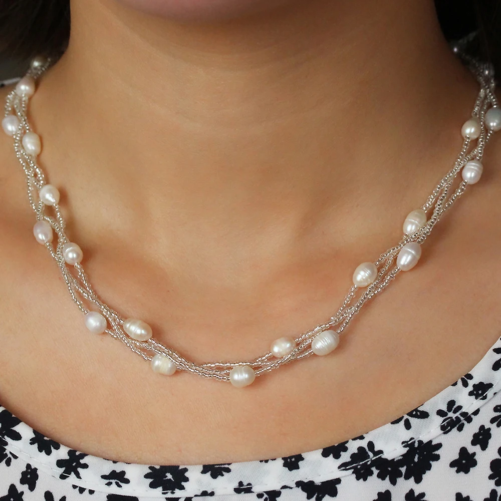 Pearl Necklaces Specially Designed for Women Magnet Adsorption Method Oval Natural Pearl Banquet Dance Party Sweet Surprise Gift
Pearl Necklaces Specially Designed for Women Magnet Adsorption Method Oval Natural Pearl Banquet Dance Party Sweet Surprise Gift