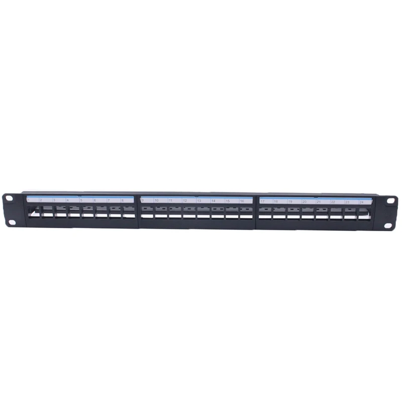 1U Cabinet Pass-Through 24 Port CAT6 Patch Panel RJ45 Connector Network Cable Adapter Keystone Jack Frame
1U Cabinet Pass-Through 24 Port CAT6 Patch Panel RJ45 Connector Network Cable Adapter Keystone Jack Frame