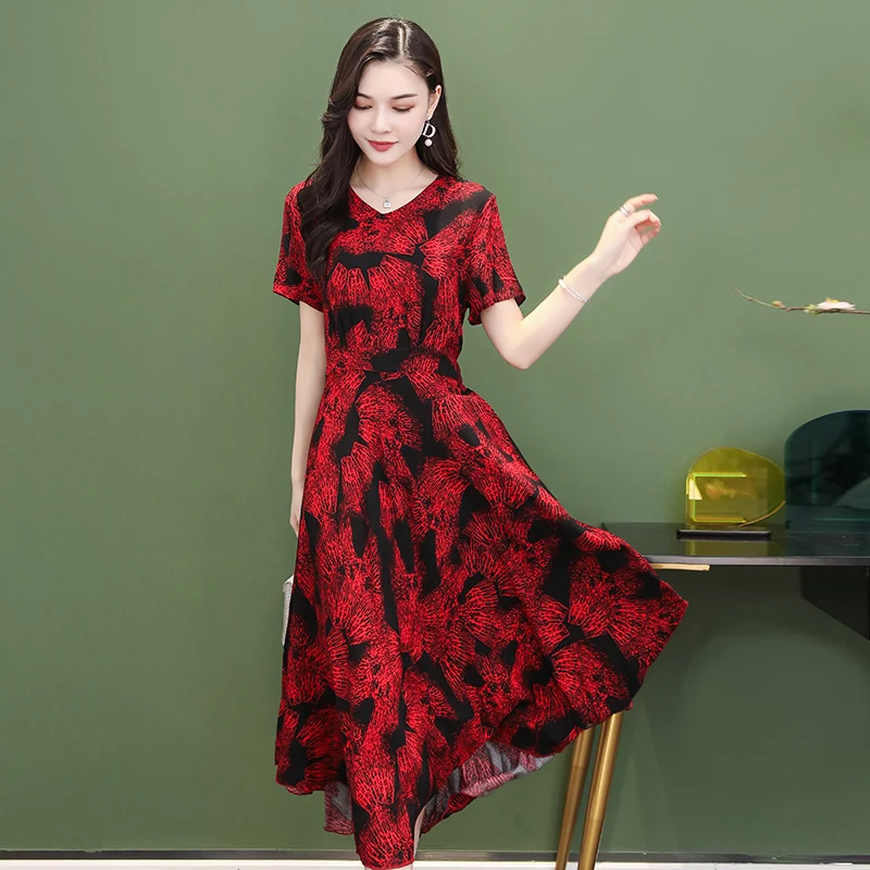 Платье женское винтажное приталенное с принтом, Элегантный Повседневный Сарафан свободного кроя с коротким рукавом и V-образным вырезом, ра...
Платье женское винтажное приталенное с принтом, Элегантный Повседневный Сарафан свободного кроя с коротким рукавом и V-образным вырезом, ра...