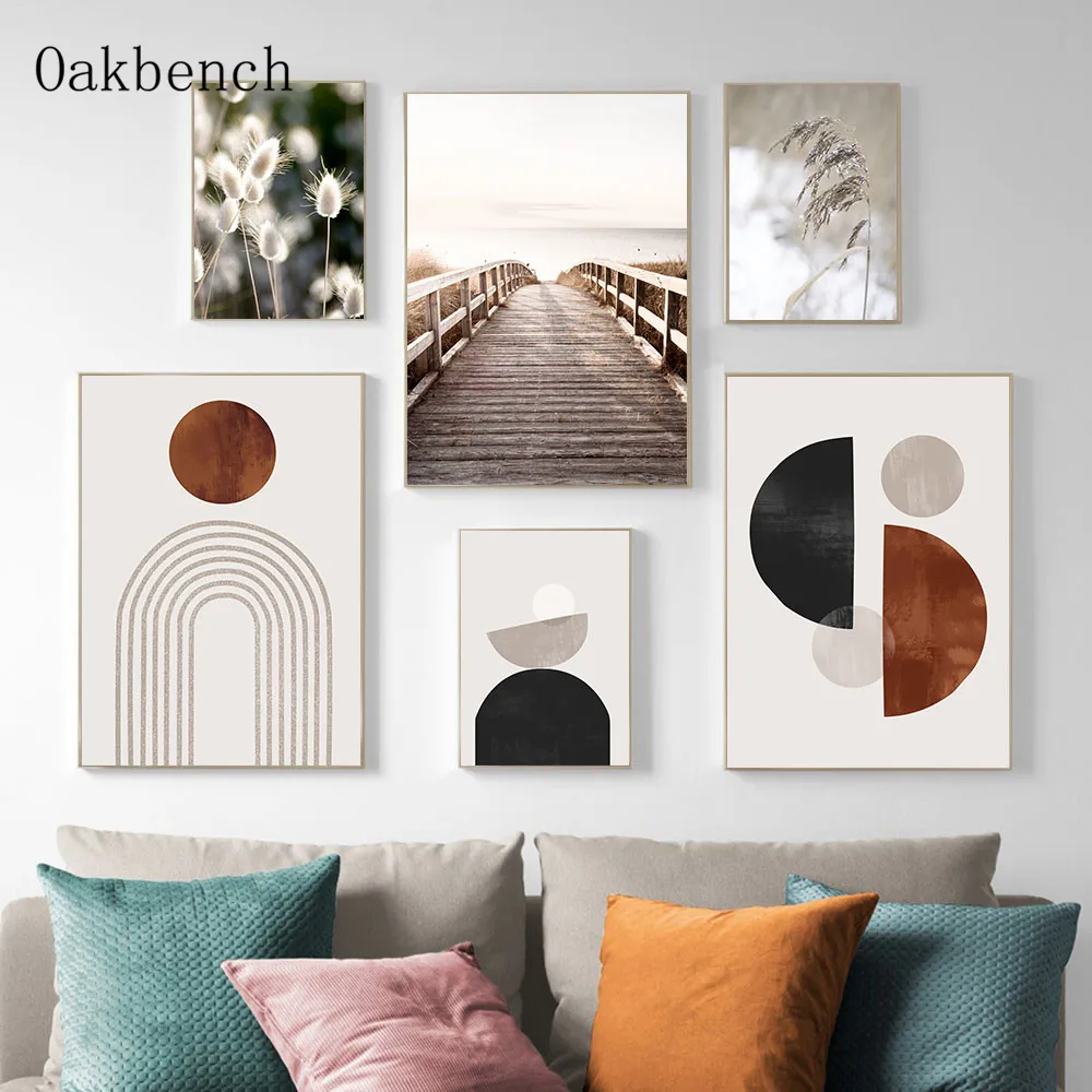 Geometric Canvas Painting Abstract Wall Art Posters Bridge Poster Plant Reed Print Sunset Wall Pictures Living Room Decoration
Geometric Canvas Painting Abstract Wall Art Posters Bridge Poster Plant Reed Print Sunset Wall Pictures Living Room Decoration