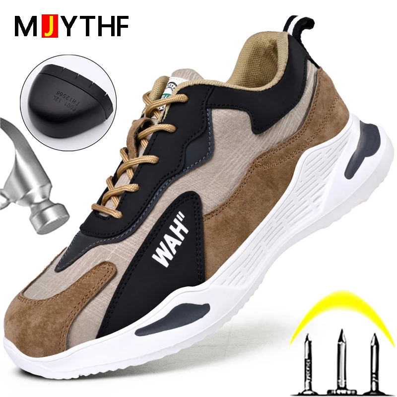 Мужские защитные ботинки MJYTHF, нескользящая Нескользящая рабочая обувь светильник удобные мужские ботинки, водонепроницаемые защитные бот... 
Мужские защитные ботинки MJYTHF, нескользящая Нескользящая рабочая обувь светильник удобные мужские ботинки, водонепроницаемые защитные бот...