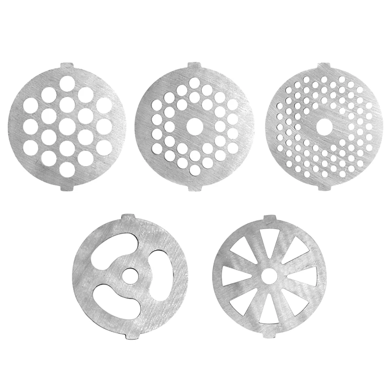 5 Piece Stainless Steel Meat Grinder Plates Discs For Food Chopper And Meat Grinder Machinery Parts
5 Piece Stainless Steel Meat Grinder Plates Discs For Food Chopper And Meat Grinder Machinery Parts
