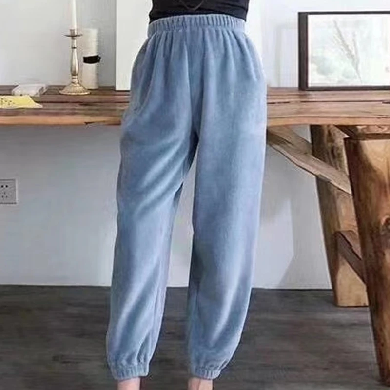 Fall Winter New Fairy Soft Warm Pants Coral Fleece Velvet Casual Pants Loose Lazy Sleep Pants Sweatpants Trousers Women
Fall Winter New Fairy Soft Warm Pants Coral Fleece Velvet Casual Pants Loose Lazy Sleep Pants Sweatpants Trousers Women