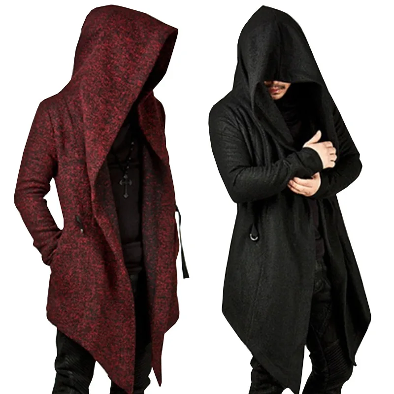 Men's Clothing Slim Male Hood Irregular Woolen Mantissas Red Trench Cloak Outerwear Male Mens Trench Coat Jacket Steampunk Men
Men's Clothing Slim Male Hood Irregular Woolen Mantissas Red Trench Cloak Outerwear Male Mens Trench Coat Jacket Steampunk Men