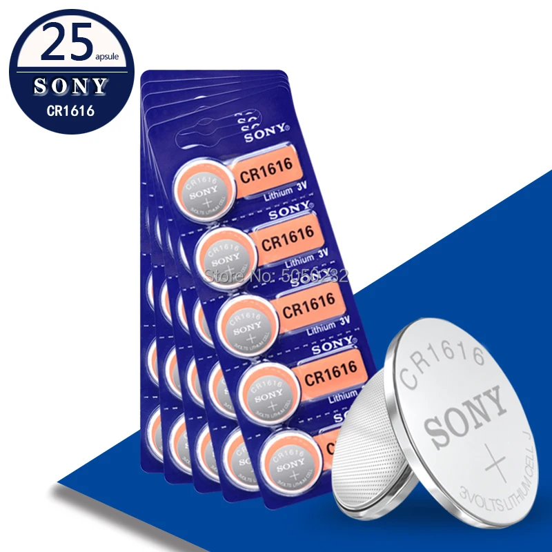 25 шт. оригинальный бренд для Sony cr1616 3v кнопочные элементы монет батареи для часов DL1616 BR1616 ECR1616 5021LC L11 L28 KCR1616
25 шт. оригинальный бренд для Sony cr1616 3v кнопочные элементы монет батареи для часов DL1616 BR1616 ECR1616 5021LC L11 L28 KCR1616
