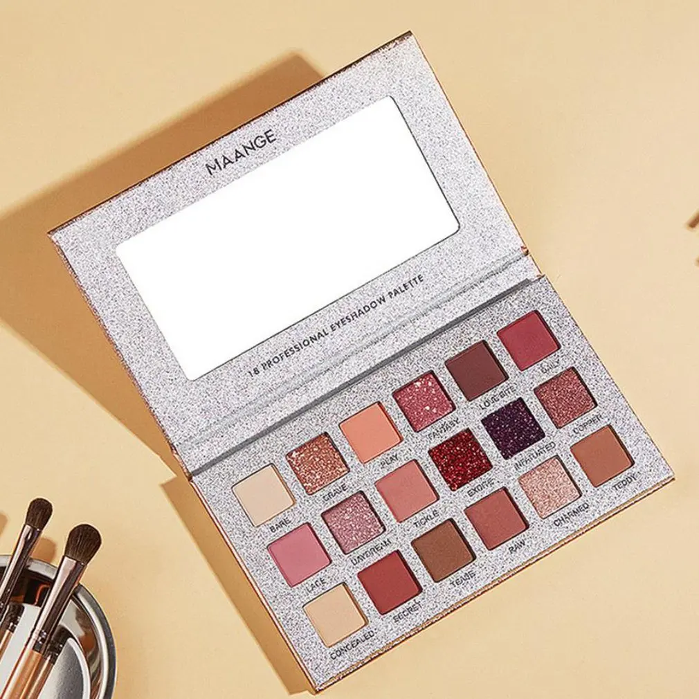 18 Colors Eyeshadow Palette Blendable Eye Shadow Powder Matte Glitter Eyeshadow Palette Cosmetic Makeup
18 Colors Eyeshadow Palette Blendable Eye Shadow Powder Matte Glitter Eyeshadow Palette Cosmetic Makeup