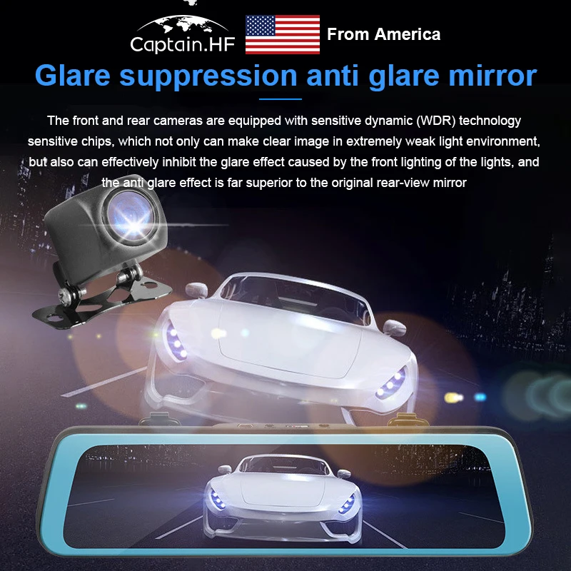 US Captain DVR Driving Recorder 360 Panoramic Dual Lens with Reversing Image Voice Control and Traffic Rules Warning
US Captain DVR Driving Recorder 360 Panoramic Dual Lens with Reversing Image Voice Control and Traffic Rules Warning