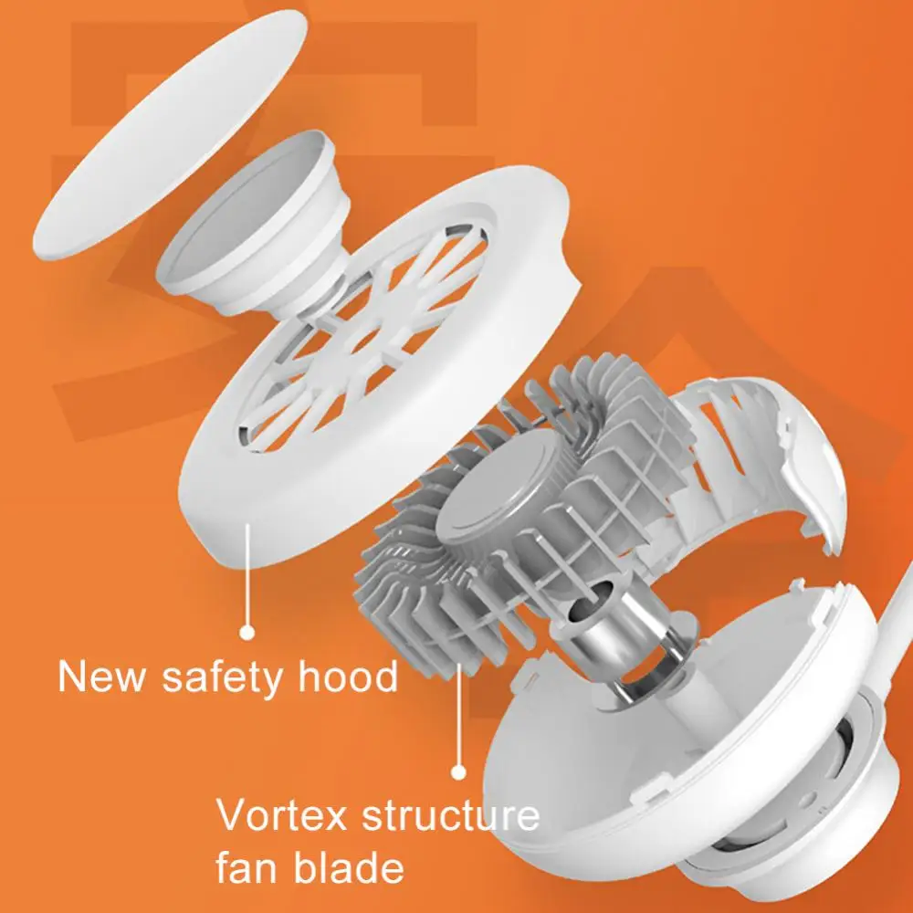 Mini Portable Neck Hanging Fan USB Rechargeable 3-speed Adjustable Bladeless Silent Cooling Fans Summer Outdoor Hands-free Fan
Mini Portable Neck Hanging Fan USB Rechargeable 3-speed Adjustable Bladeless Silent Cooling Fans Summer Outdoor Hands-free Fan