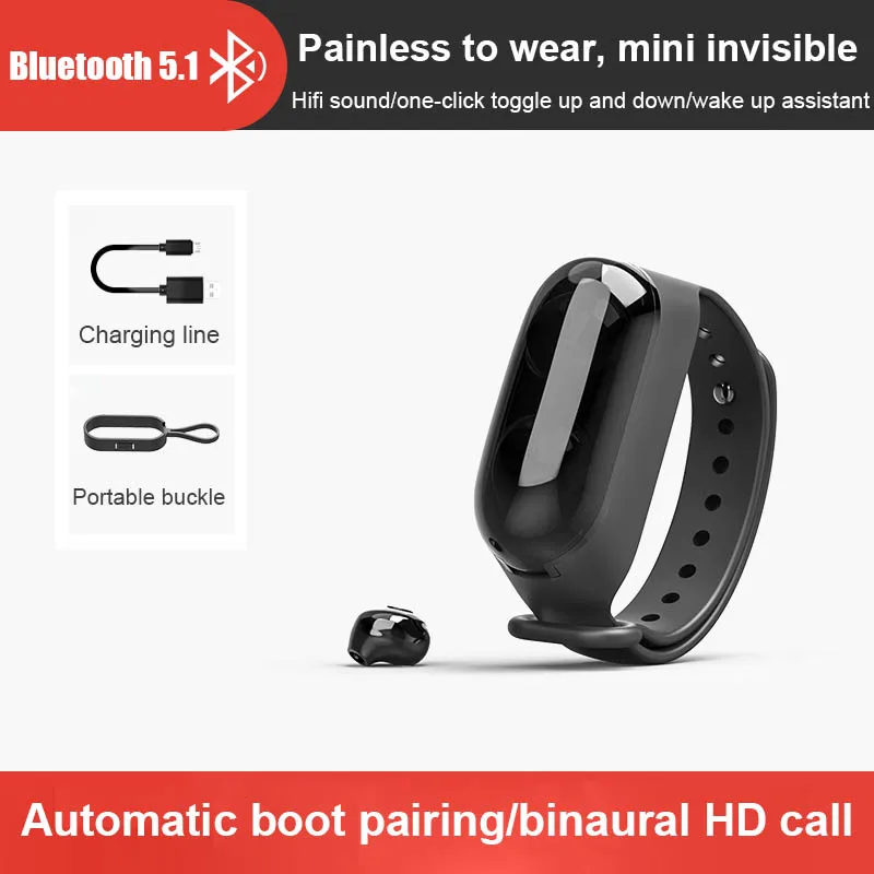S20TWS Wireless Bluetooth Wrist Stereo In-Ear Earbuds 2-in-1 Smart Watch Bracelet Sports Music Earphones With Charging Box
S20TWS Wireless Bluetooth Wrist Stereo In-Ear Earbuds 2-in-1 Smart Watch Bracelet Sports Music Earphones With Charging Box