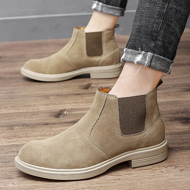 Mens ankle Boots Classic Fashion Chelsea cow suede leather plush warm snow boots Men's Casual Boots Luxury Brand winter boots
Mens ankle Boots Classic Fashion Chelsea cow suede leather plush warm snow boots Men's Casual Boots Luxury Brand winter boots