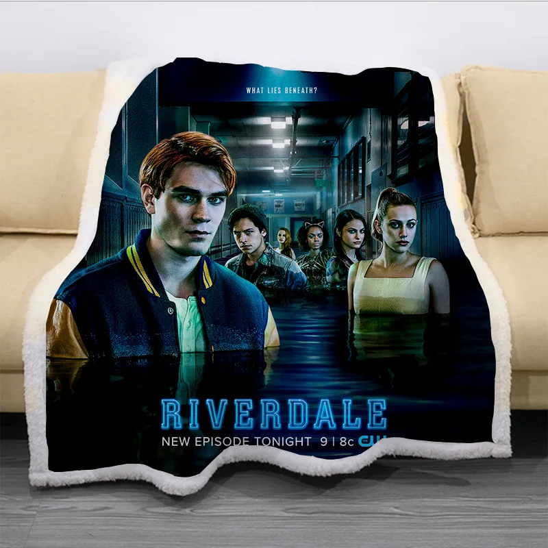 NEW Riverdale 3D Printed Fleece Blanket for Beds Hot Sale Thick Quilt Fashion Bedspread Sherpa Throw Blanket Adults Kids
NEW Riverdale 3D Printed Fleece Blanket for Beds Hot Sale Thick Quilt Fashion Bedspread Sherpa Throw Blanket Adults Kids