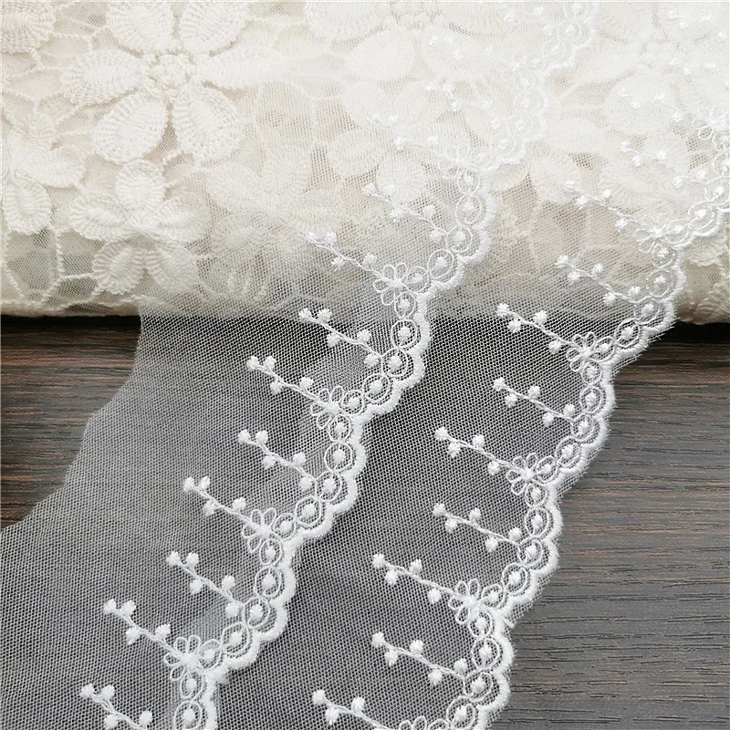 14Yd 5cm White Bright Net Silk Embroidery Polyester Lace Trim Edges Fabirc Ribbon DIY Princess Dress Lolita Clothing Accessories
14Yd 5cm White Bright Net Silk Embroidery Polyester Lace Trim Edges Fabirc Ribbon DIY Princess Dress Lolita Clothing Accessories
