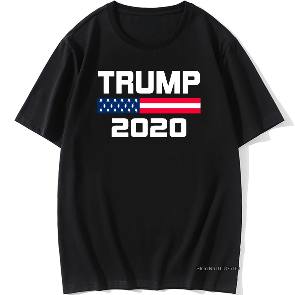 

American Flag Keep America Great Donald Trump For President USA 2021 Republican T Shirt For Men Male O'Neck Cotton T-Shirt Tee