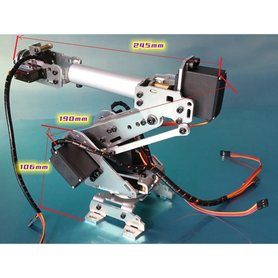DIY Metal Mechanical Arm Programming Robot Arm Kit Educational Toy Brain-Training Toy For Children Education Toys Birthday Gift
DIY Metal Mechanical Arm Programming Robot Arm Kit Educational Toy Brain-Training Toy For Children Education Toys Birthday Gift