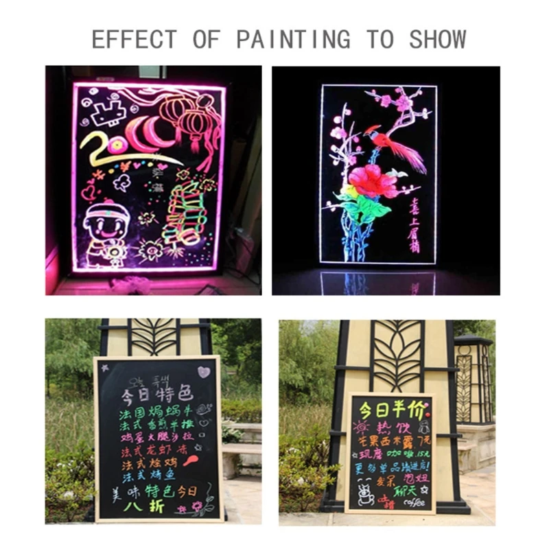 8Pcs Dual-side Writing Highlighter Fluorescent LED Liquid Chalk Marker Pens for School Art Painting 4mm Round and 6mm Oblique 
8Pcs Dual-side Writing Highlighter Fluorescent LED Liquid Chalk Marker Pens for School Art Painting 4mm Round and 6mm Oblique