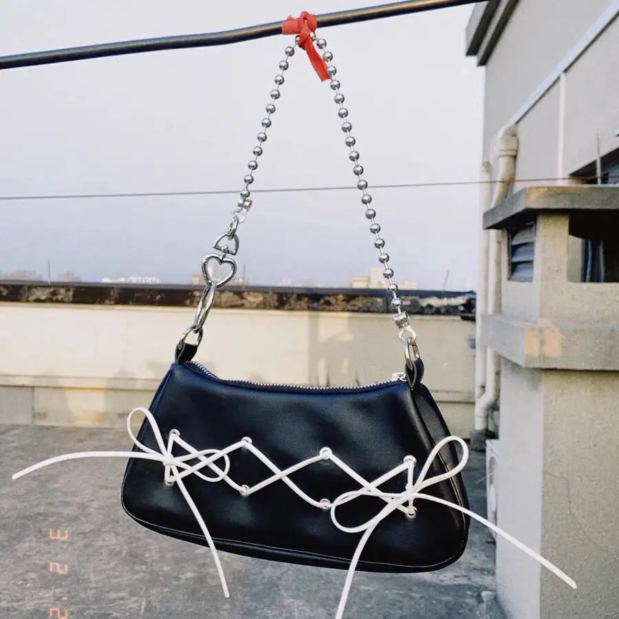 Vintage Women Chain Crossbody Bag Elegant Bowknot Ladies Purse Handbags Fashion Design Cool Girls Small Shoulder Underarm Bags
Vintage Women Chain Crossbody Bag Elegant Bowknot Ladies Purse Handbags Fashion Design Cool Girls Small Shoulder Underarm Bags