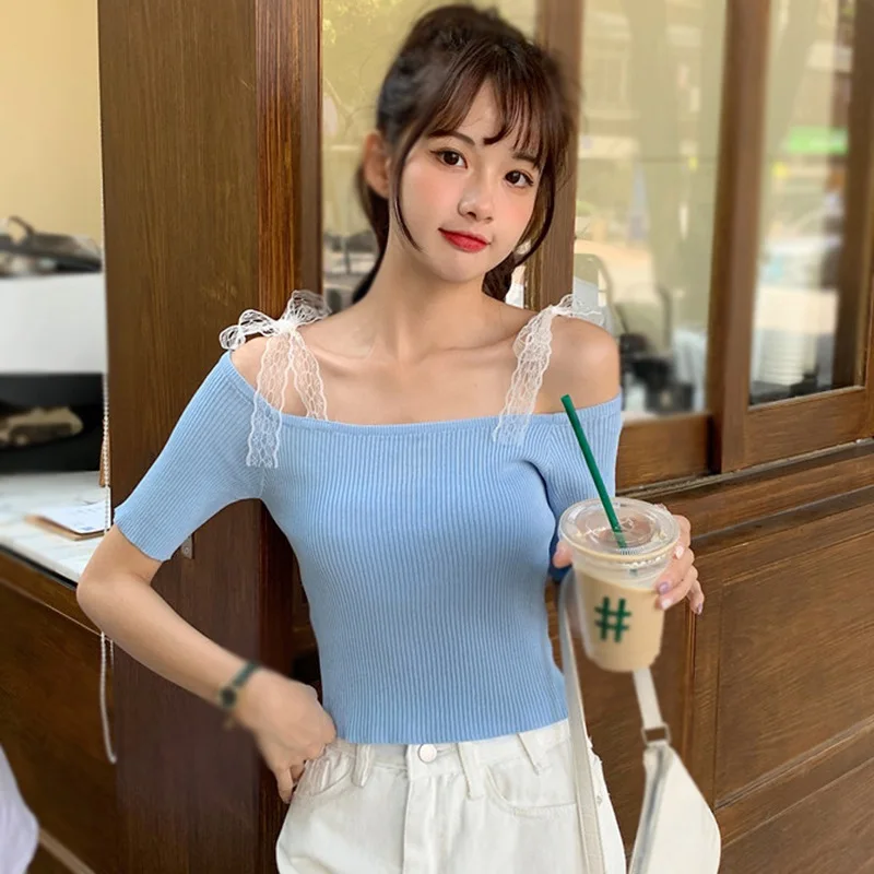 Женская футболка, тонкий летний Повседневный трикотажный короткий топ на шнуровке для дам
Женская футболка, тонкий летний Повседневный трикотажный короткий топ на шнуровке для дам