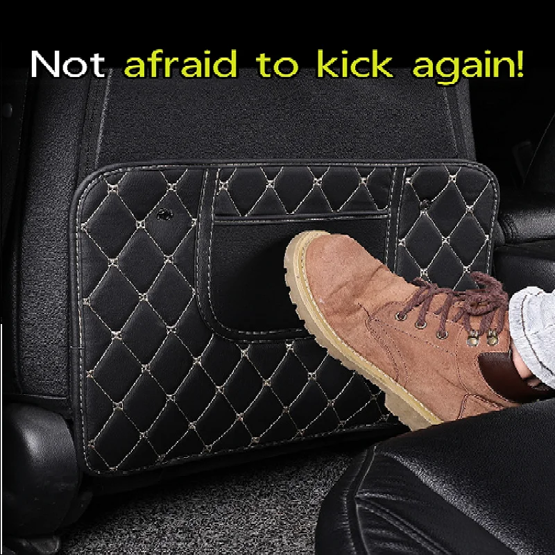 PU Leather Anti-Child-Kick Pad for Car Waterproof Anti Dirt Protector Cover Universal Auto Anti Mud Dirt Pads with Storage Bag
PU Leather Anti-Child-Kick Pad for Car Waterproof Anti Dirt Protector Cover Universal Auto Anti Mud Dirt Pads with Storage Bag