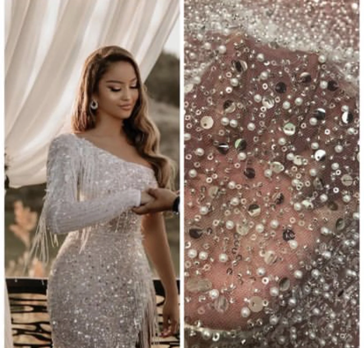 2021 Luxury White Bridal French Net Beaded Lace Fabric with Sequins Mesh Glitter Tulle Swiss Voile for Sewing Party Dress Latest
2021 Luxury White Bridal French Net Beaded Lace Fabric with Sequins Mesh Glitter Tulle Swiss Voile for Sewing Party Dress Latest