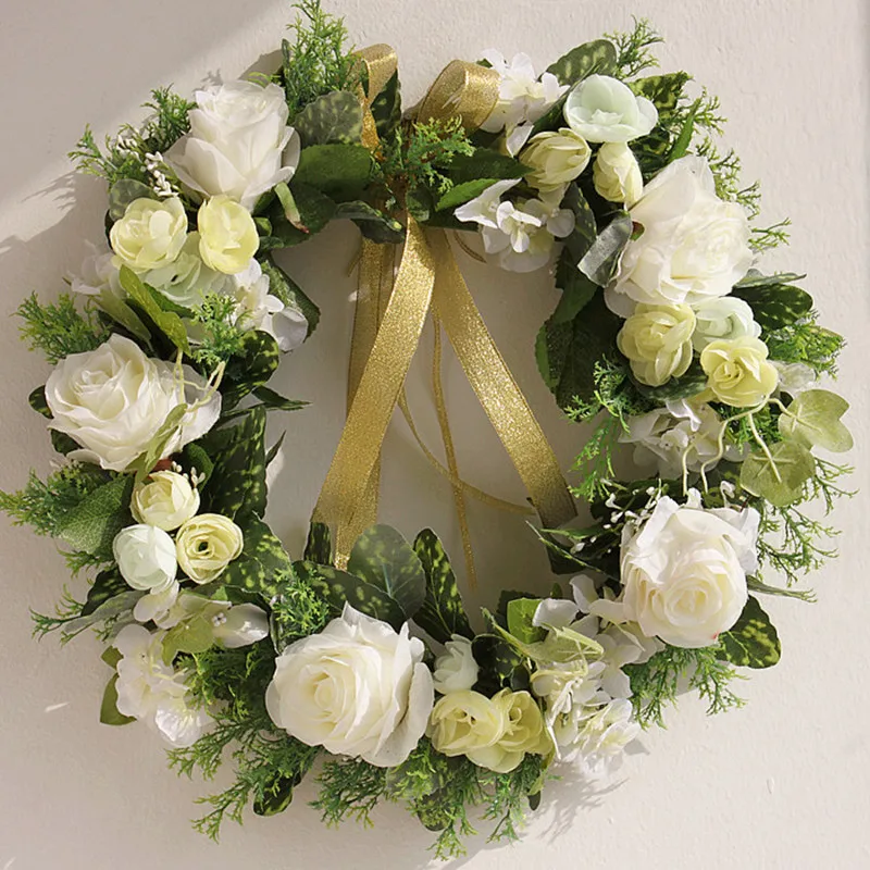 White Rose Wall Decor Wreaths and Garlands New Year's Wreath Artificial Flowers Door Decoration Home Farmhouse Decorations Party
White Rose Wall Decor Wreaths and Garlands New Year's Wreath Artificial Flowers Door Decoration Home Farmhouse Decorations Party