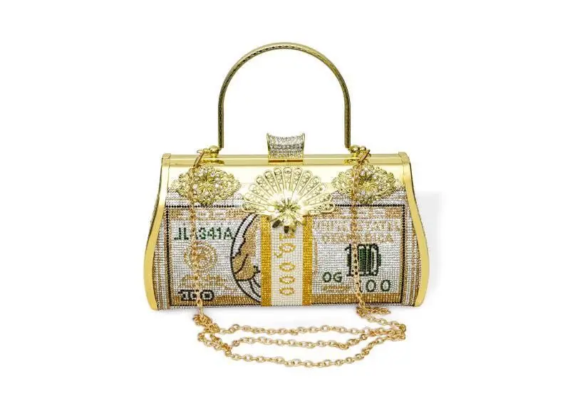 Women Money Evening Clutch Stack of Cash Crystals Bags Diamond Painting Chain Wedding Dinner Purses Handbags Luxury Designer
Women Money Evening Clutch Stack of Cash Crystals Bags Diamond Painting Chain Wedding Dinner Purses Handbags Luxury Designer