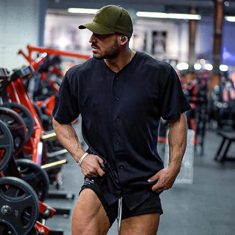 Plain Gym Clothing Fitness Mens Oversized Cardigan T Shirt Outdoor Hip Hop Streetwear Loose Half Sleeve T-shirt Bodybuilding Tee
Plain Gym Clothing Fitness Mens Oversized Cardigan T Shirt Outdoor Hip Hop Streetwear Loose Half Sleeve T-shirt Bodybuilding Tee