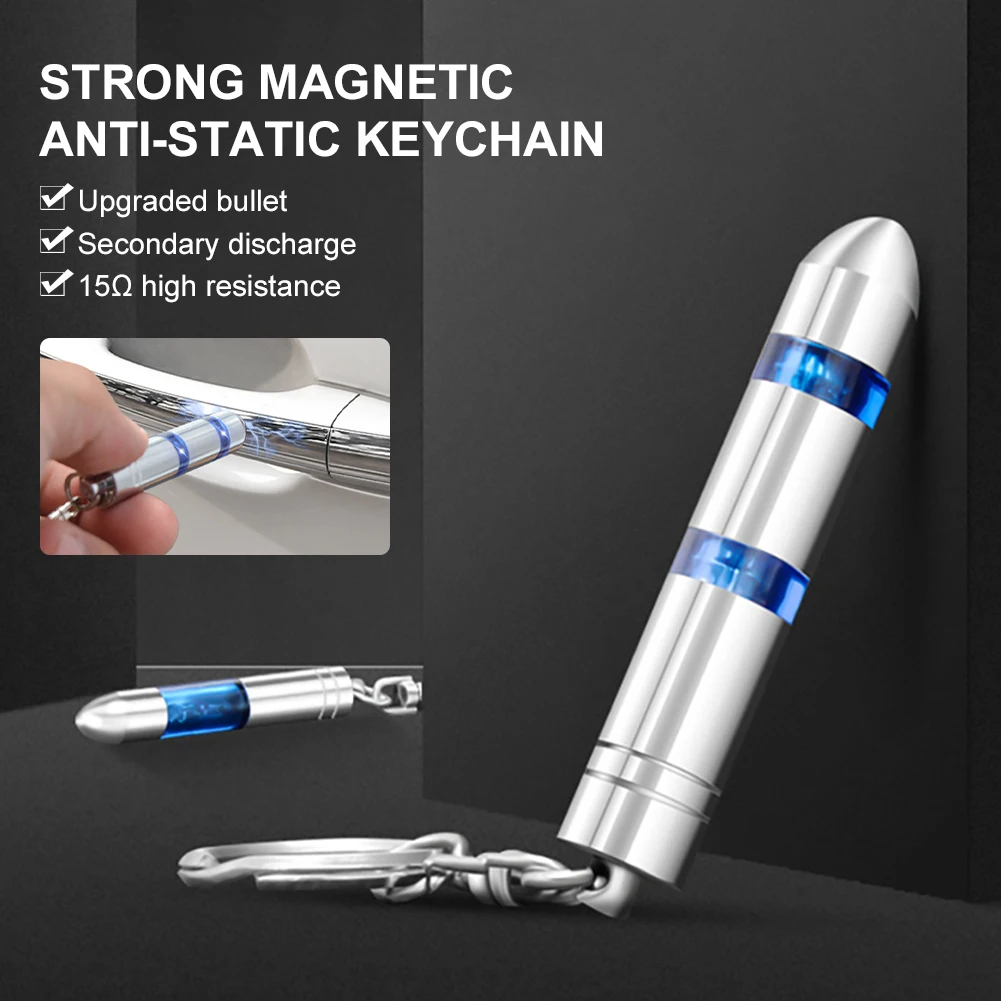Anti-Static Car Keychain Portable Auto Body Static Eliminator Discharger High-Voltage Key Ring With LED Light Rod Accessories
Anti-Static Car Keychain Portable Auto Body Static Eliminator Discharger High-Voltage Key Ring With LED Light Rod Accessories