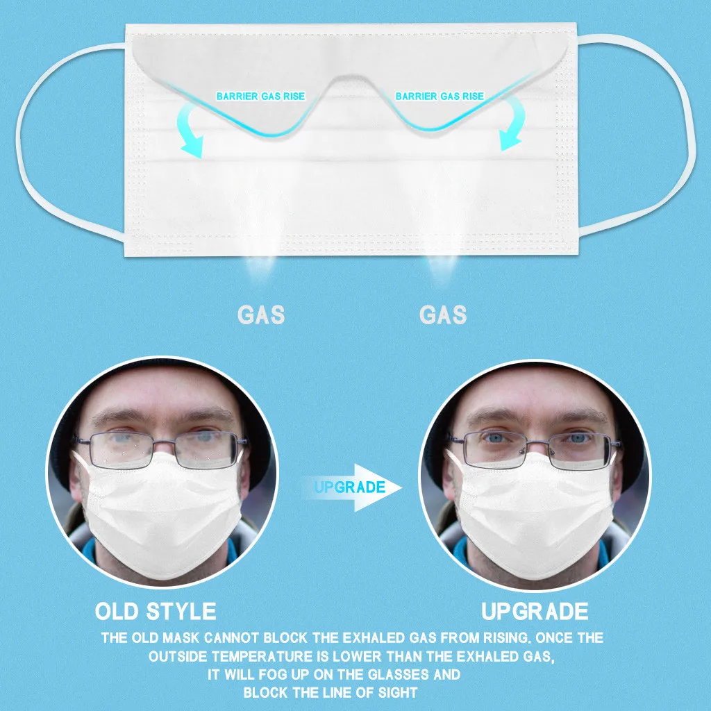 Anti-fog Masks Disposable Face Masks 3-Ply Disposable Face Mask Mouth Protective Cover Earloops Masks mascarilla Breathable
Anti-fog Masks Disposable Face Masks 3-Ply Disposable Face Mask Mouth Protective Cover Earloops Masks mascarilla Breathable