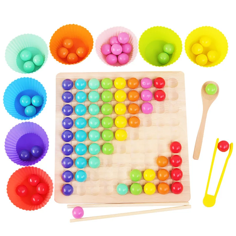 Wooden Clip Beads Rainbow Toy Go Games Set Dots Beads Board Games Toy Rainbow Clip Beads Puzzle Montessori Educational Toys
Wooden Clip Beads Rainbow Toy Go Games Set Dots Beads Board Games Toy Rainbow Clip Beads Puzzle Montessori Educational Toys