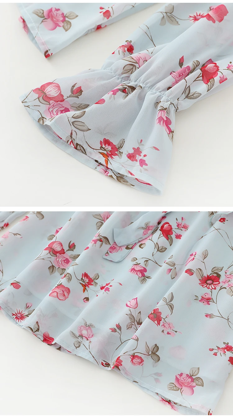 Long sleeve Pullover Blouse Shirts Autumn bow shirt women's flower Printed Chiffon Ladies Tops shirt V-neck Chiffon shirt 132J
Long sleeve Pullover Blouse Shirts Autumn bow shirt women's flower Printed Chiffon Ladies Tops shirt V-neck Chiffon shirt 132J