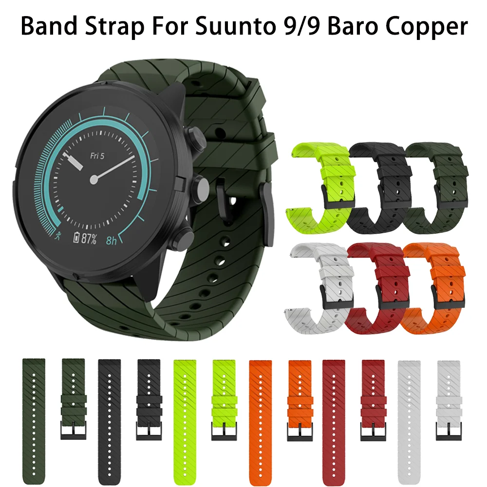 For Suunto 9/Suunto 9 Baro Coppernto Spartan Rubber Watch Band Strap Silicone Replacement for Sunnto 7/Wrist HR Wriststrap
For Suunto 9/Suunto 9 Baro Coppernto Spartan Rubber Watch Band Strap Silicone Replacement for Sunnto 7/Wrist HR Wriststrap