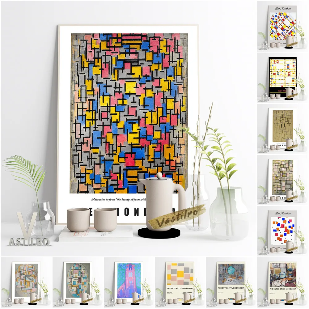 Piet Mondrian Neoplasticism Exhibition Museum Poster Composition In Colour Abstract Wall Picture Minimalist Home Decor Art Print
Piet Mondrian Neoplasticism Exhibition Museum Poster Composition In Colour Abstract Wall Picture Minimalist Home Decor Art Print