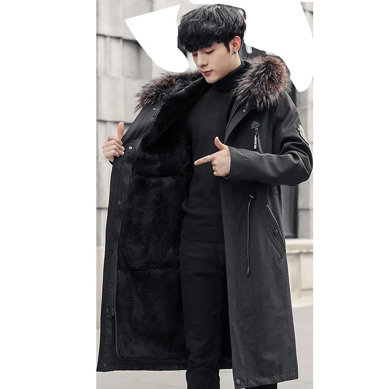 Parka Real Coat Long Men Winter Jacket Natural Rabbit Liner Raccoon Fur Collar Parkas Hombre 2021 AA16 B23111
Parka Real Coat Long Men Winter Jacket Natural Rabbit Liner Raccoon Fur Collar Parkas Hombre 2021 AA16 B23111