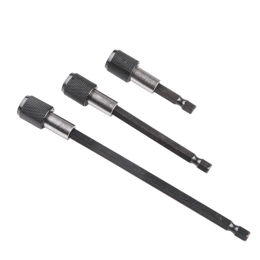 1/4 Inch Hex Shank Quick Release Screwdriver Bit Holder Extension Bar 60mm 100mm 150mm
1/4 Inch Hex Shank Quick Release Screwdriver Bit Holder Extension Bar 60mm 100mm 150mm