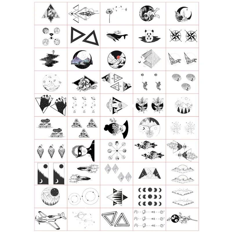50pcs/set Temporary Tattoo Sticker Waterproof Sun Moon Darkness Sexy Fake Tattoo for Woman Men Body Hands Tatuajes Temporales
50pcs/set Temporary Tattoo Sticker Waterproof Sun Moon Darkness Sexy Fake Tattoo for Woman Men Body Hands Tatuajes Temporales