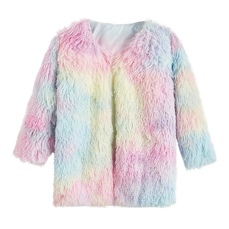 Baby Girl Clothes Winter Warm Faux Fur Coat New Girl Rainbow Long Fur Jacket Baby Parka Coat Outerwear for Kids Casual Outfits
Baby Girl Clothes Winter Warm Faux Fur Coat New Girl Rainbow Long Fur Jacket Baby Parka Coat Outerwear for Kids Casual Outfits