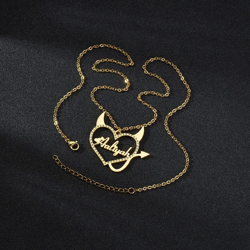 Custom Names Personality Necklace Bright Diamond Crown Namplate Necklaces Stainless Steel Personalized Jewelry Collier Necklace
Custom Names Personality Necklace Bright Diamond Crown Namplate Necklaces Stainless Steel Personalized Jewelry Collier Necklace