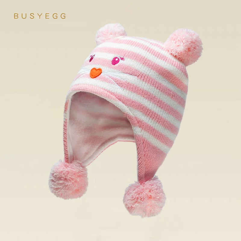 pink baby girls winter cap stripe cute cat thick warm kid hat toddler hat crianças hats caps child with lining
pink baby girls winter cap stripe cute cat thick warm kid hat toddler hat crianças hats caps child with lining