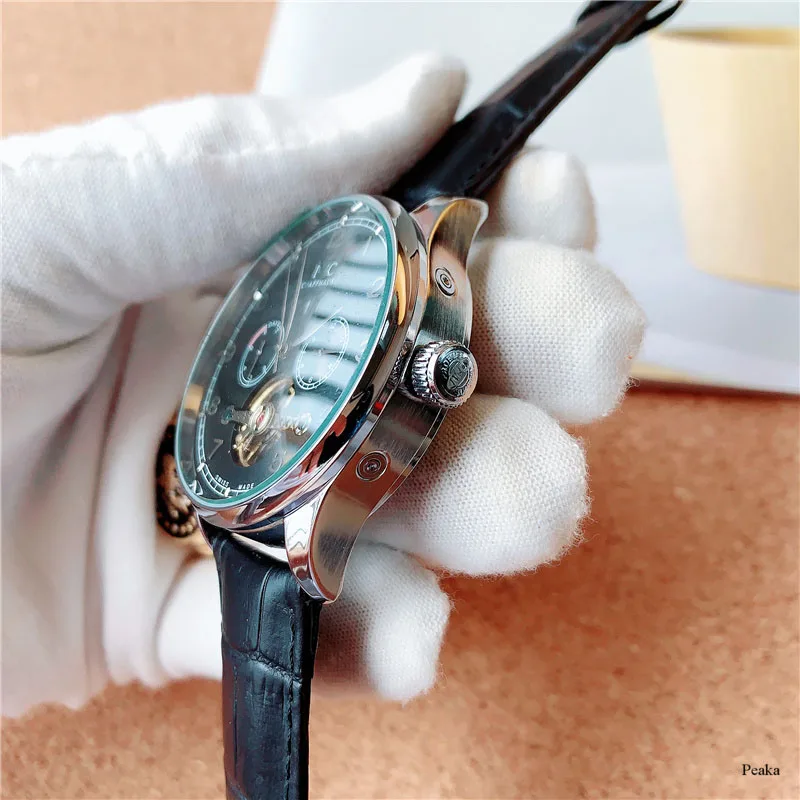 Brand Men's Mechanical Watch Tourbillon Leather Bracelet Automatic Movement Day Moon Second Hand Business Casual Men's Watch
Brand Men's Mechanical Watch Tourbillon Leather Bracelet Automatic Movement Day Moon Second Hand Business Casual Men's Watch