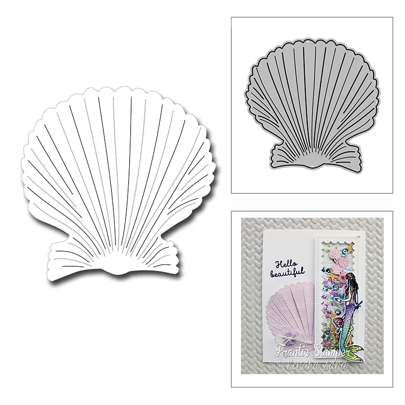 New Beautiful Scallop Shell Shape Craft Embossing Mold 2021 Metal Cutting Dies for DIY Decorative Scrapbooking Album Card Making
New Beautiful Scallop Shell Shape Craft Embossing Mold 2021 Metal Cutting Dies for DIY Decorative Scrapbooking Album Card Making