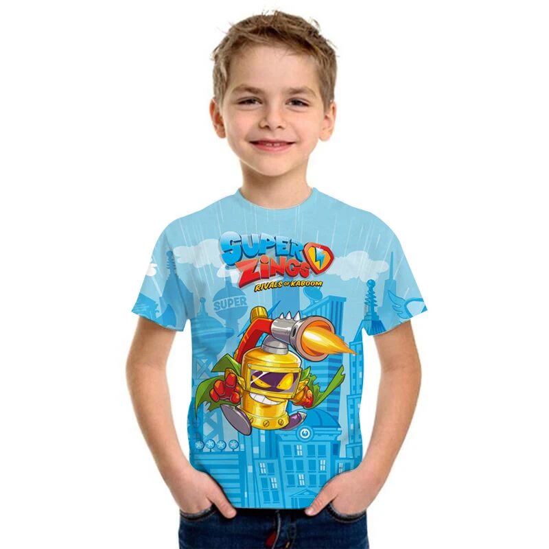 Superzings Fashion T Shirt Summer Short Sleeve O-neck Tshirt Super Zings Tees Baby Boys Kids Casual Cartoon Tops Girls T-shirt
Superzings Fashion T Shirt Summer Short Sleeve O-neck Tshirt Super Zings Tees Baby Boys Kids Casual Cartoon Tops Girls T-shirt