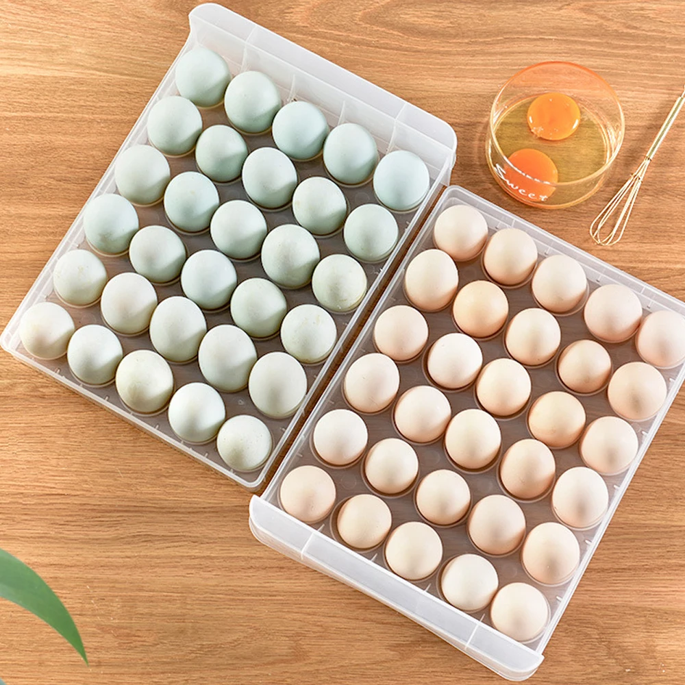 Egg Holder Storage Box Organizer Kitchen Refrigerator Rectangular Double Drawer Type Clear Plastic Eggs Rack Container
Egg Holder Storage Box Organizer Kitchen Refrigerator Rectangular Double Drawer Type Clear Plastic Eggs Rack Container
