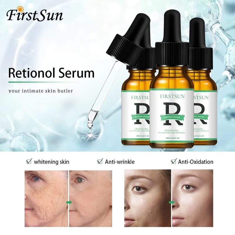 Retinol Facial Serum Anti Wrinkle Remove Dark Spots Face Essence Anti-Aging Whitening Facial Skin Care Serum
Retinol Facial Serum Anti Wrinkle Remove Dark Spots Face Essence Anti-Aging Whitening Facial Skin Care Serum