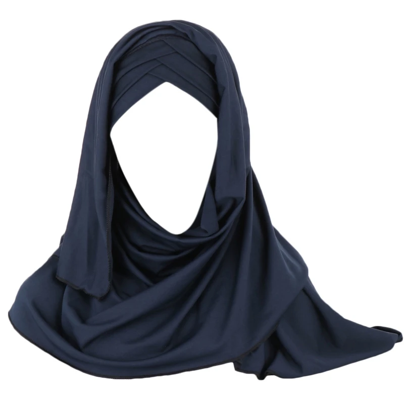Women Milk Filer Solid Color 2 In 1 Turban Hat Instant Scarf Malaysia Muslim Cross Pleated Hijab Cap Head Wrap Cover
Women Milk Filer Solid Color 2 In 1 Turban Hat Instant Scarf Malaysia Muslim Cross Pleated Hijab Cap Head Wrap Cover