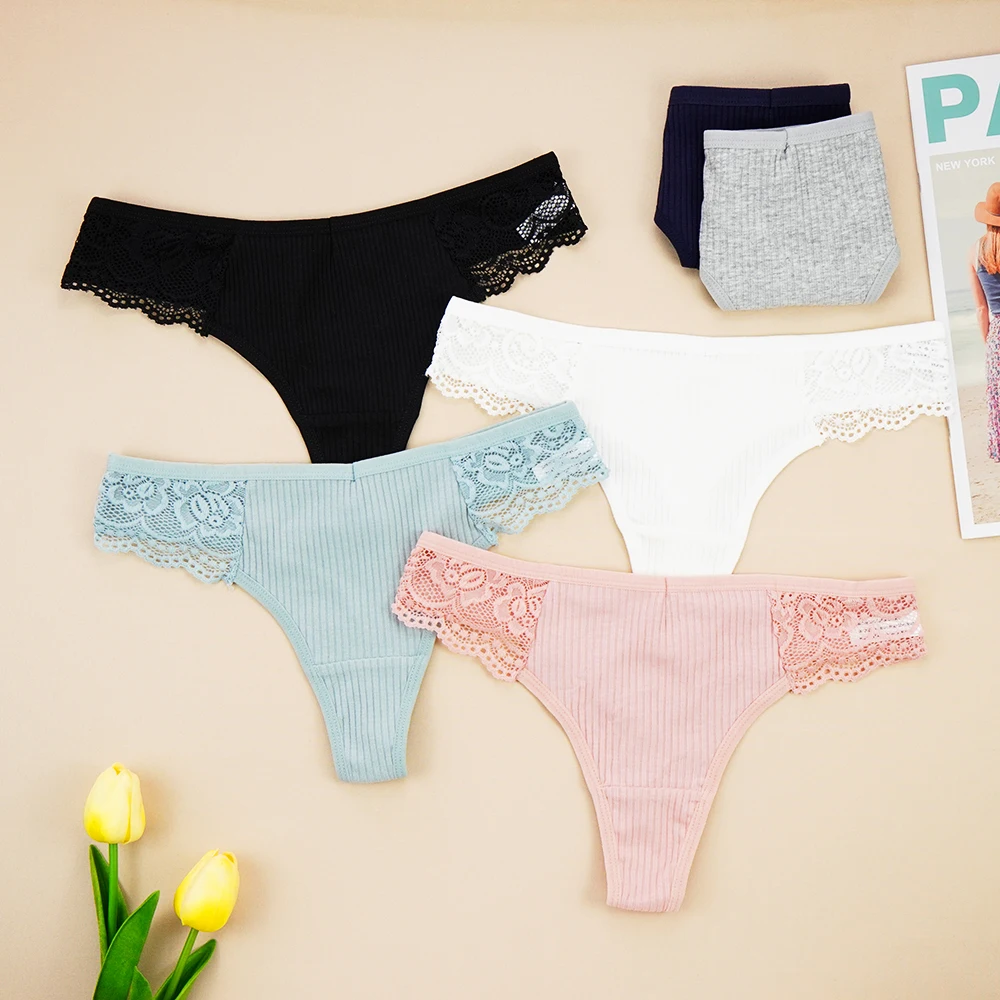 3pcs Women Cotton Panties Comfortable Sexy Panties Low-Rise Underpants Lace Hollow Out Thong Intimate Lady Panty Lingerie Femme
3pcs Women Cotton Panties Comfortable Sexy Panties Low-Rise Underpants Lace Hollow Out Thong Intimate Lady Panty Lingerie Femme