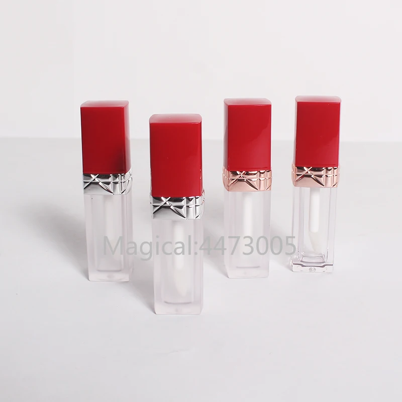 10/30/50pcs 6ml Plastic Square Empty Gold/Silver Lip Gloss Tubes, DIY Red Cap Cosmetic Makeup Tool, Portable Package Accessories
10/30/50pcs 6ml Plastic Square Empty Gold/Silver Lip Gloss Tubes, DIY Red Cap Cosmetic Makeup Tool, Portable Package Accessories