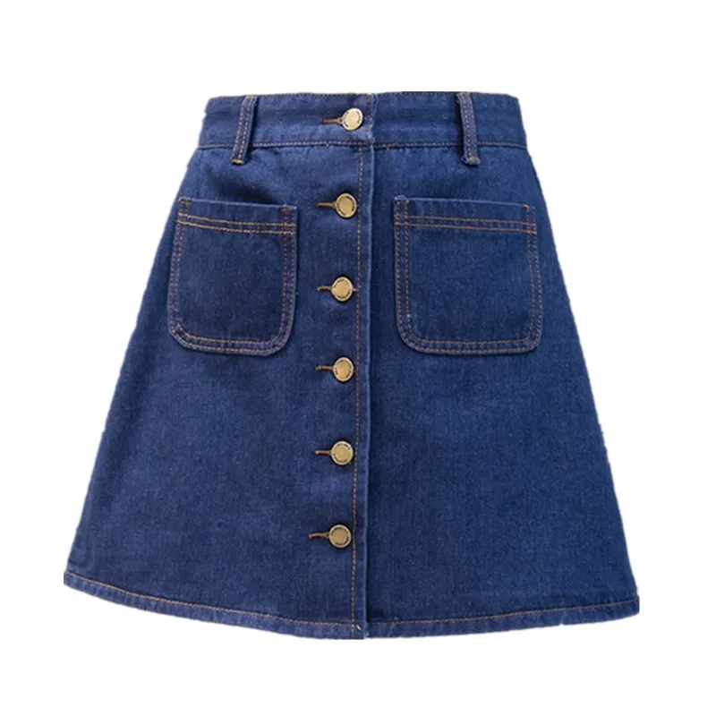 Denim Skirt Spring Summer Women Short A-line Buttom Skirts High Waist Slim Pocket Clothes Female Causal Summer Women Skirt J237
Denim Skirt Spring Summer Women Short A-line Buttom Skirts High Waist Slim Pocket Clothes Female Causal Summer Women Skirt J237
