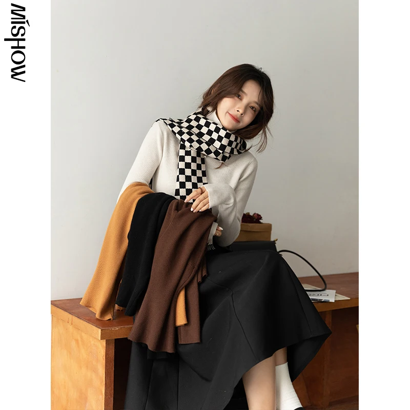 MISHOW 2021 Winter Sweaters For Women Slim Vintage Turtleneck Warm Bottoming Tops Female Elegant Knitted Top Clothing MXA43Z0222
MISHOW 2021 Winter Sweaters For Women Slim Vintage Turtleneck Warm Bottoming Tops Female Elegant Knitted Top Clothing MXA43Z0222